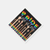 ゲイプライドレインボーLGBTパーティーナプキン スタンダードカクテルナプキン (角)