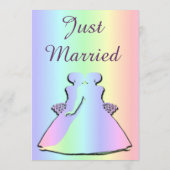 ゲイプライドレズビアン結婚披露宴招待状 招待状 (裏面)