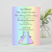 ゲイプライドレズビアン結婚披露宴招待状 招待状 (スタンド正面)