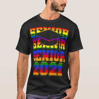 ゲイプライド卒業祝い2021 LGBTQ レインボーフラッグ Tシャツ