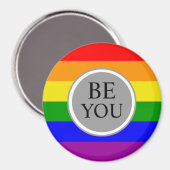 ゲイプライド国旗 マグネット (正面/裏面)