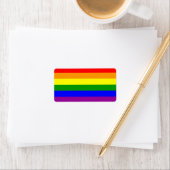 ゲイプライド国旗 ラベル (インサイチュ)