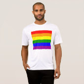ゲイプライド国旗 Tシャツ (正面フル)