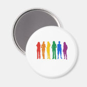 ゲイプライド女子Tシャツ マグネット (正面/裏面)