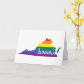 ゲイプライド州 |バージニア カード (黄色い花)