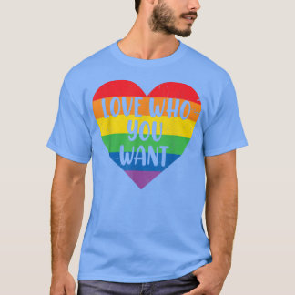 ゲイプライド愛LGBTハートレインボーLGB Tシャツ