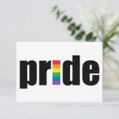 ゲイプライド招待状 招待状 (スタンド正面)