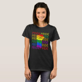 ゲイプライド拳バンプLgbt - LgbtqレズビアンLgbt Mont Tシャツ (正面フル)