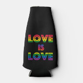 ゲイプライド旗 Love Is Love ボトルクーラー (正面)