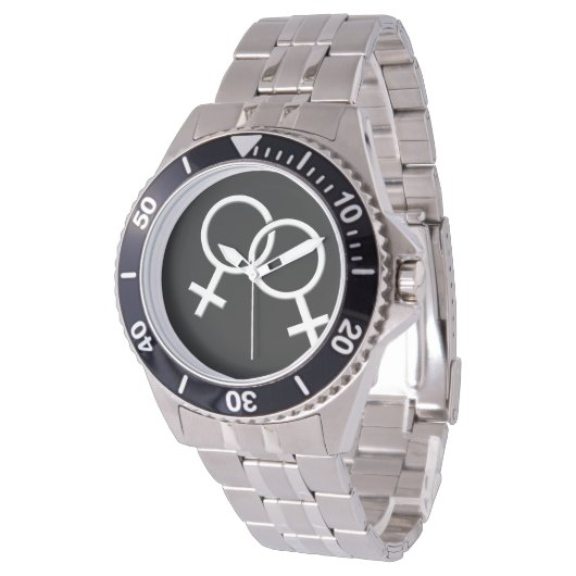 ゲイプライド時計の同性の愛の手首ギフト 腕時計 (アングル)