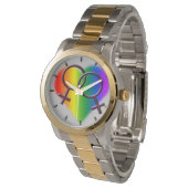 ゲイプライド時計の同性の愛の手首ギフト 腕時計 (アングル)
