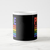 ゲイプライド月間LGBT ジャンボコーヒーマグカップ (正面)