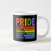 ゲイプライド月間LGBT ジャンボコーヒーマグカップ (右)