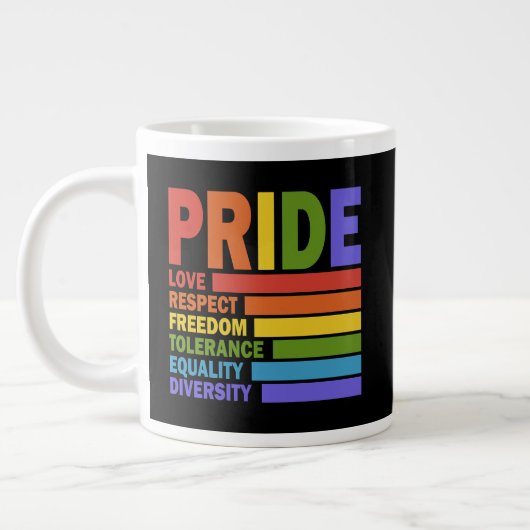 ゲイプライド月間LGBT ジャンボコーヒーマグカップ (左)