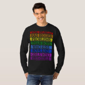 ゲイプライド月Lgbt世界は大きな問題を抱えている Tシャツ (正面フル)