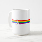 ゲイプライド活動 コーヒーマグカップ (正面左)