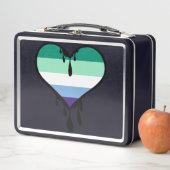 ゲイプライド滴下ハート メタルランチボックス (インサイチュ)