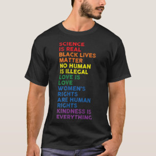 ゲイプライド科学は実在黒人生活女性の権利 Tシャツ
