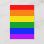 ゲイプライド結婚のウェブサイトのエンクロージャカードの訪問 エンクロージャーカード (裏面)