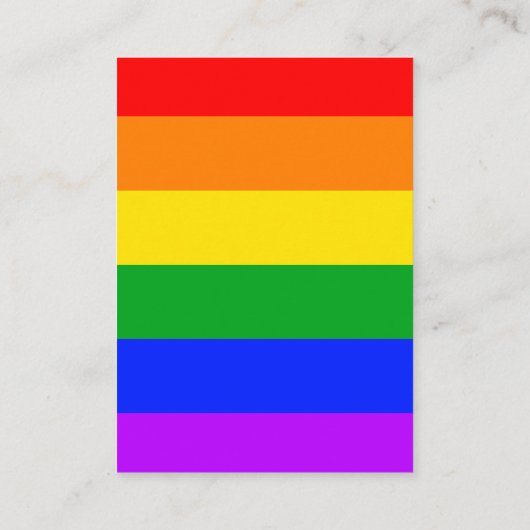 ゲイプライド結婚のウェブサイトのエンクロージャカードの訪問 エンクロージャーカード (裏面)