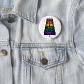 ゲイプライド結婚のレインボーティーズ・ケーキ 缶バッジ (インサイチュ)