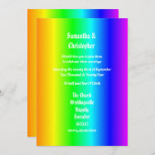 ゲイプライド結婚の写真招待 招待状 (正面/裏面)