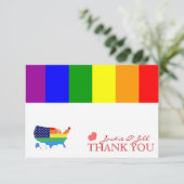 ゲイプライド結婚サンキューカード サンキューカード (スタンド正面)