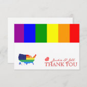 ゲイプライド結婚サンキューカード サンキューカード (正面/裏面)