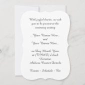 ゲイプライド結婚式招待状 同性愛カード 招待状 (裏面)