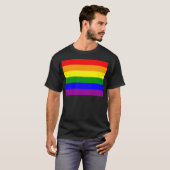 ゲイプライド虹旗 Tシャツ (正面フル)
