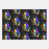 ゲイプライド風船，タコ蝶の虹 ラッピングペーパーシート (正面3)