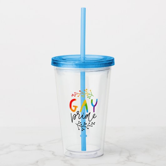 ゲイプライド アクリルタンブラー (正面)