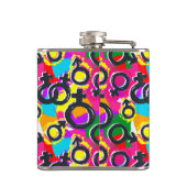 ゲイプライド·ジェンダー·ネオン·パターン フラスク (裏面)