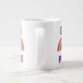 ゲイプライド|ハートと虹 ジャンボコーヒーマグカップ (裏面)