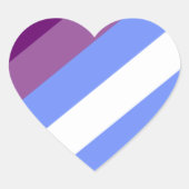 ゲイプライド ハートシール (正面)