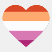 ゲイプライド ハートシール (正面)