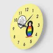 ゲイプライド・フラグ ラージ壁時計 (傾斜)