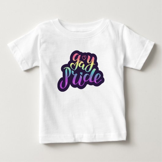 ゲイプライド ベビーTシャツ (正面)