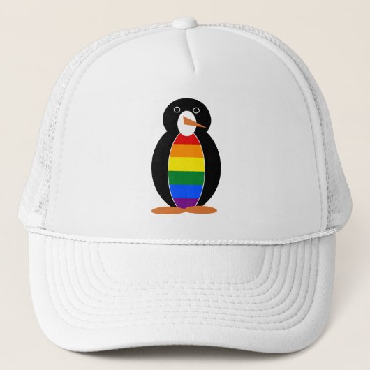 ゲイプライド・ペンギン – LGBTペンギン キャップ (正面)