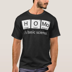 ゲイプライド・ホモ・イツ基礎科学周期表LG Tシャツ