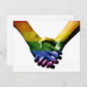 ゲイプライド·ホールディング·ハンズ ポストカード (正面/裏面)