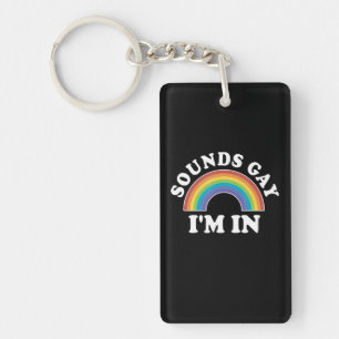 ゲイプライド·メン·ウーマンLgbtレインボー·サウンド·ゲイImイン キーホルダー