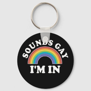 ゲイプライド·メン·ウーマンLgbtレインボー·サウンド·ゲイImイン キーホルダー