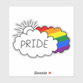 ゲイプライド |レインボープライド雲 シール (シート)