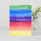 ゲイプライド レインボー レズビアン LGBT ウェディング 招待状 (スタンド正面)