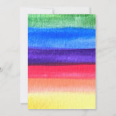 ゲイプライド レインボー レズビアン LGBT ウェディング 招待状 (裏面)