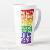 ゲイプライド・レインボー・ワールドが大きな問題 カフェラテマグ (右アングル)