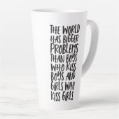 ゲイプライド・レインボー・ワールドが大きな問題 カフェラテマグ (右アングル)