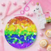 ゲイプライド《写真》ぼけ味国旗紙プレート ペーパープレート (パーティー)