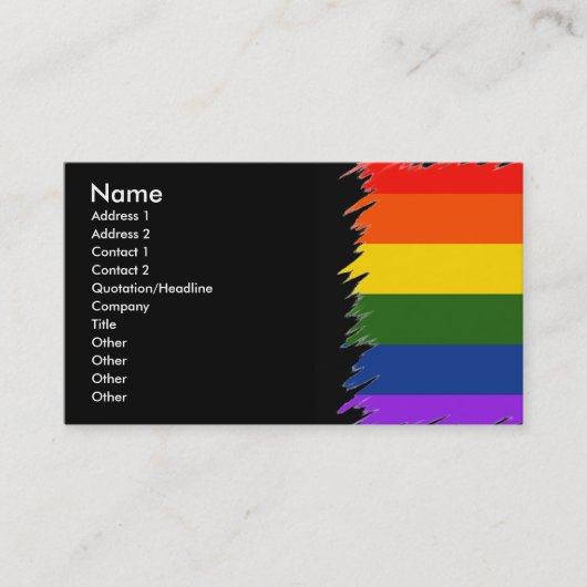 ゲイプライド 名刺 (正面)